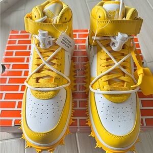 Nike Air Force 1 Mid SP Off-White Varsity Maize